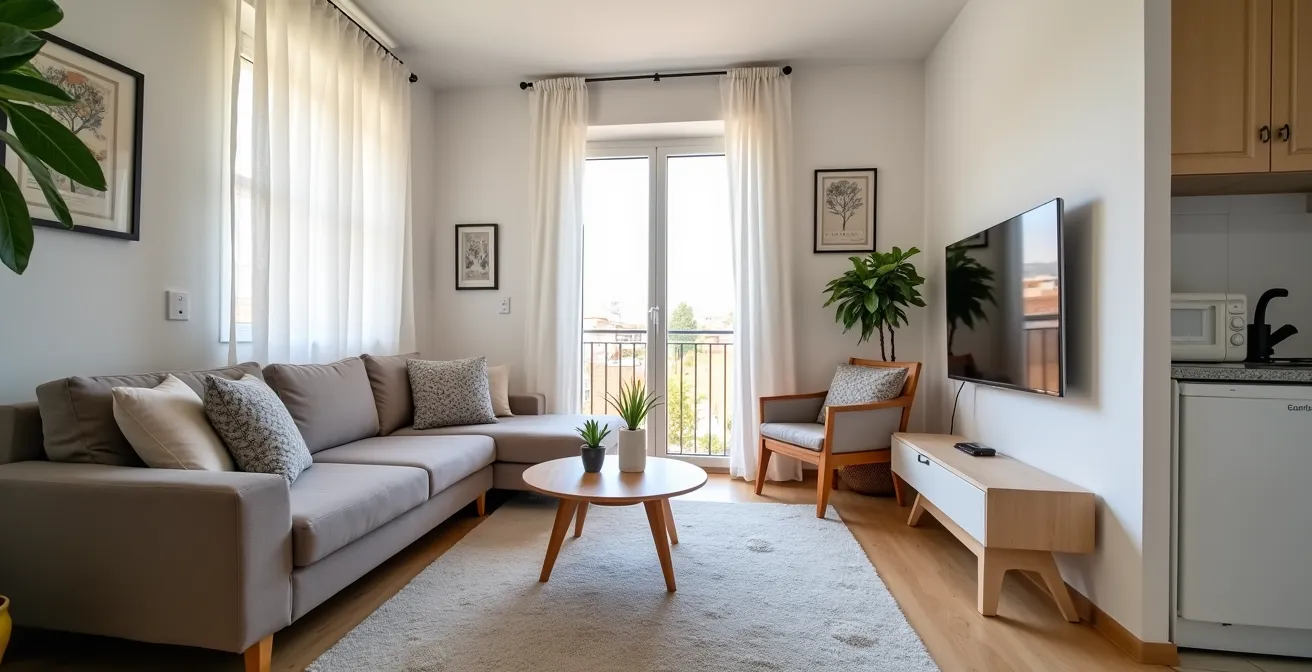 Appartement moderne décoré et meublé prêt pour la location touristique à Roses