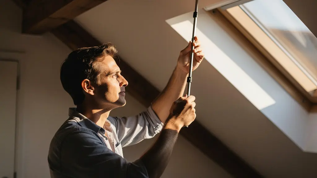 Mesure de la hauteur sous plafond dans des combles aménagés