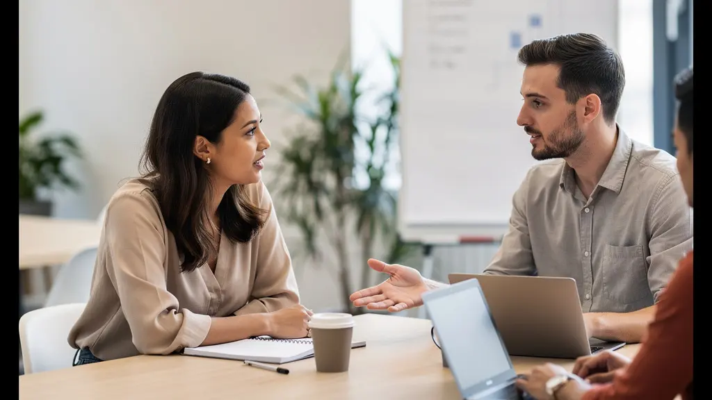 Espace de coworking moderne avec jeunes professionnels travaillant dans un environnement lumineux